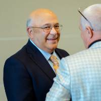 Guests talking at the Foundation Annual Meeting
